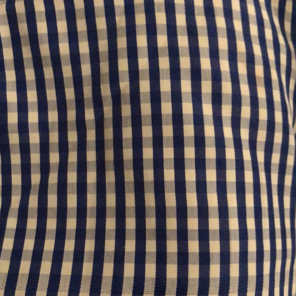 SHEIN | Tie neck blue gingham top shirt long sleeved - Picture 5 of 13